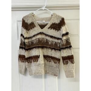 Handmade Alpaca Wool Sweater Hoodie